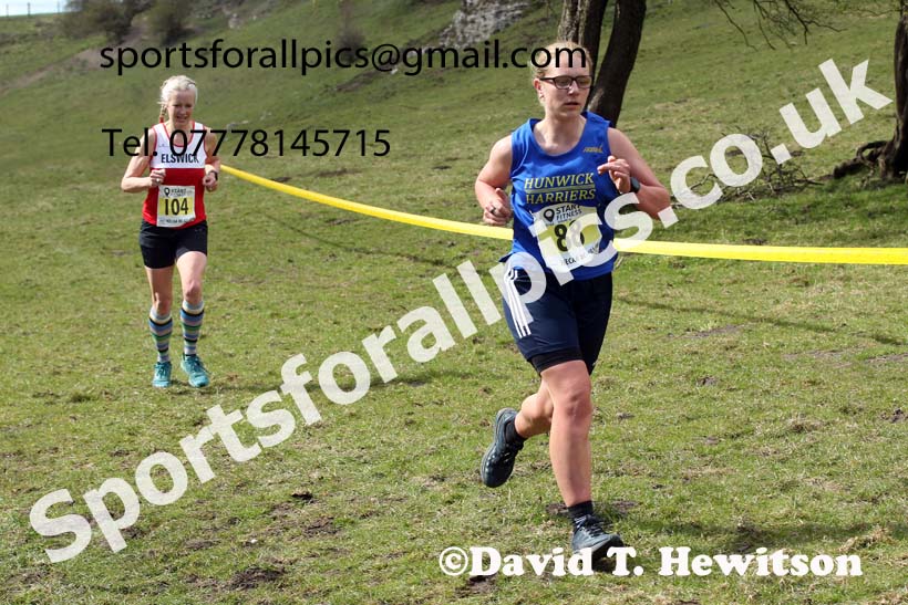 Masters men 2021 NECAA Cross Country Relays, Thornley Farm, Peterlee, Saturday, April 10th. Photo: David T. Hewitson/Sports for All Pics